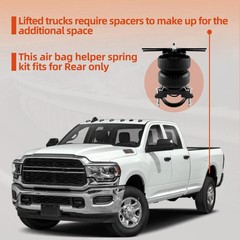 2pc Air Spring Bag Kit 2003-2013 Dodge Ram 2500 3500 8 Lug 5000lbs Towing Kit