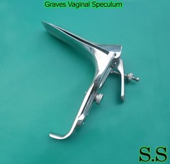 Stainless Steel 6 Graves Vaginal Speculum Medium Surgical Instrument