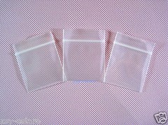 100 Thick 4 Mil Mini Zipper Bags 1.2″ x 1.5″_30 x 40mm Poly Reclosable Pouches