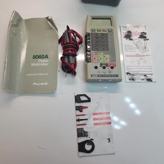 Fluke 8060A True RMS Multimeter with case & leads *Tested*