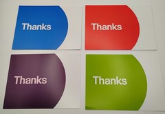 EBAY BRANDED “THANK YOU” POST CARDS in ASSORTED COLORS 4″ x 6″ 20 CT