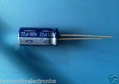 10x UVX2C220MPA NICHICON CAPACITOR ALUM 22UF 160V RADIAL 85′