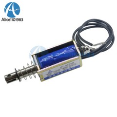 10PCS JF-0530B DC12V 300mA 5N/10mm Pull-Push-Type DC Solenoid Electromagnet