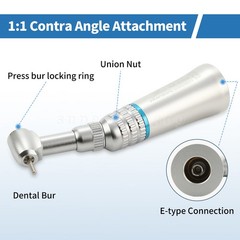 1-10Pcs NSK Style Dental Low Speed Contra Angle Handpiece E-type Fit FG1.6mm Bur