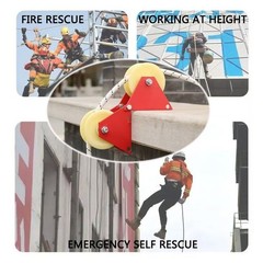 Lifting Pulley System Roof Top, Rope Block and Tackle Pulley System for Lifting
