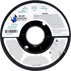 Blue Demon ER70S6 X .030 X 11 LB MIG/GMAW Carbon Steel Welding Wire, All Positio