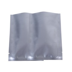 Flat Double-Sided Silver Open Top Mylar Sample Bags Pouches Variety QTY & Sizes