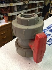 PVC Ball Valves 1-1/2″ Threaded Multiple Brands See Description.