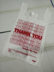 500 PCs 1/6 T-Shirt Bag Thank You Plastic Retail Carry Out Bags 11.5″x6″x21″