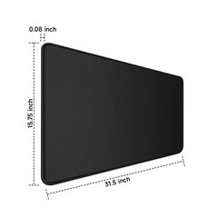TEDNETGO Large Gaming Mouse Pad, Waterproof Extra 31.5L x 15.7W inches, Black