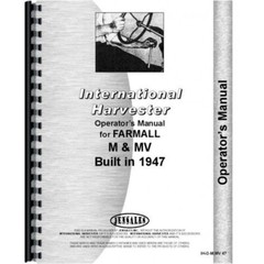 IH International Farmall 1947 M MV Tractor Owners Operators Manual