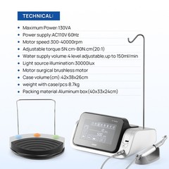 COXO Dental Implantation System With 20:1 Fiber Optic Contra Angle Handpiec