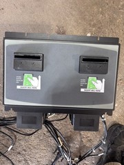 Twin Dollar Bill Acceptor/validator. ICT Model V6-36F0M-USD4-T2. Accepts $1-$20