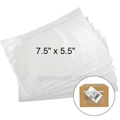 7.5″ x 5.5″ Clear Adhesive Packing List Shipping Label Envelopes Pouches 50-6000