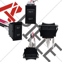 APIELE Momentary Switch Polarity Reverse 4 Pin (ON) off (ON) RV Power Jack DPDT
