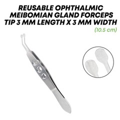 Meibomian Gland Forceps Tip 3 mm x 3 mm 10.5 cm Ophthalmic Instruments German
