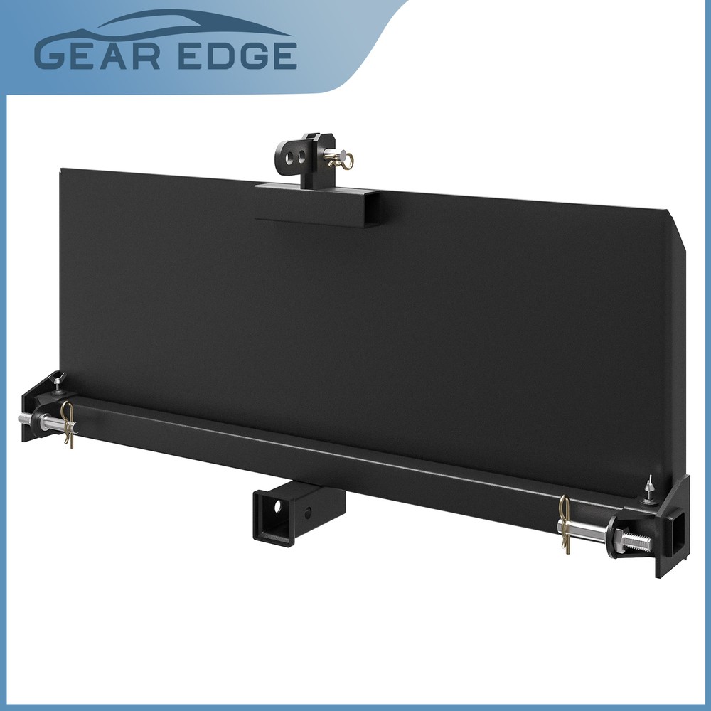 3 Point Attachment Adapter Skid Steer Plate 2″ Trailer Hitch Receiver Adjustable