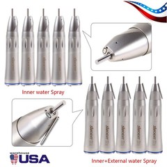 1-10*SANDENT Dental 1:1 Fiber Optic LED Surgical Straight Handpiece Nose Cone st