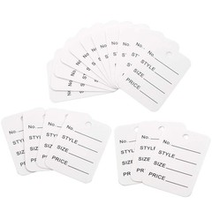 jijAcraft 1000Pcs Price Tags, White Clothing Tag for Retail, Rectangle,