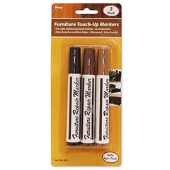 Furniture TouchUp Markers Brown Color 1 Pack of 3 Markers