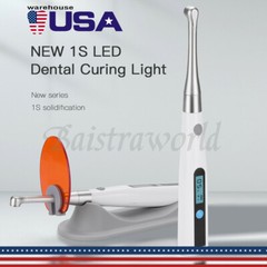 Dental Cordless Metal Head LED Cure Light Lamp 1Second Curing 3 Modes