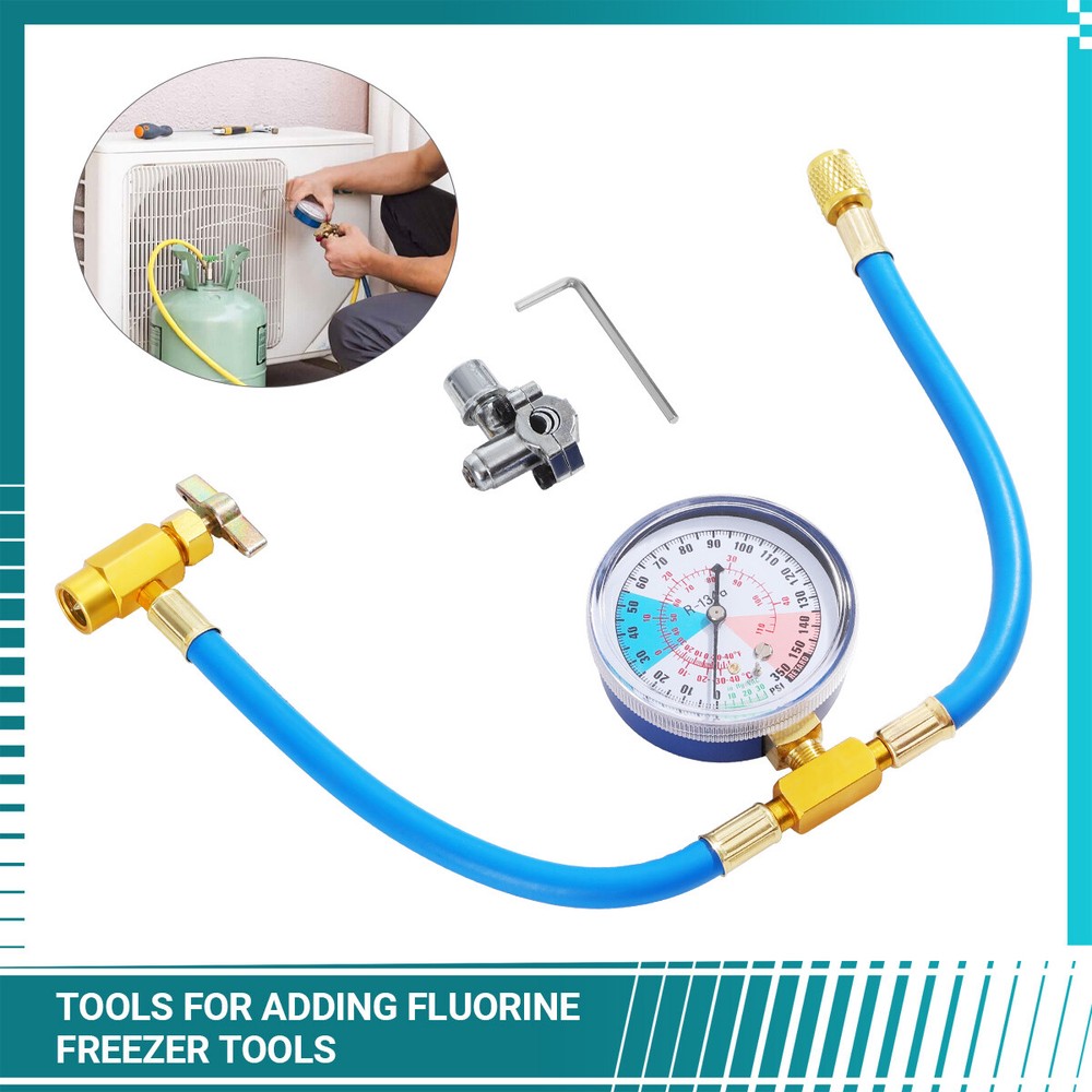 BPV31 Bullet Piercing Tap Valve Kits w/ Pressure Gauge Refrigerator Fluoridation