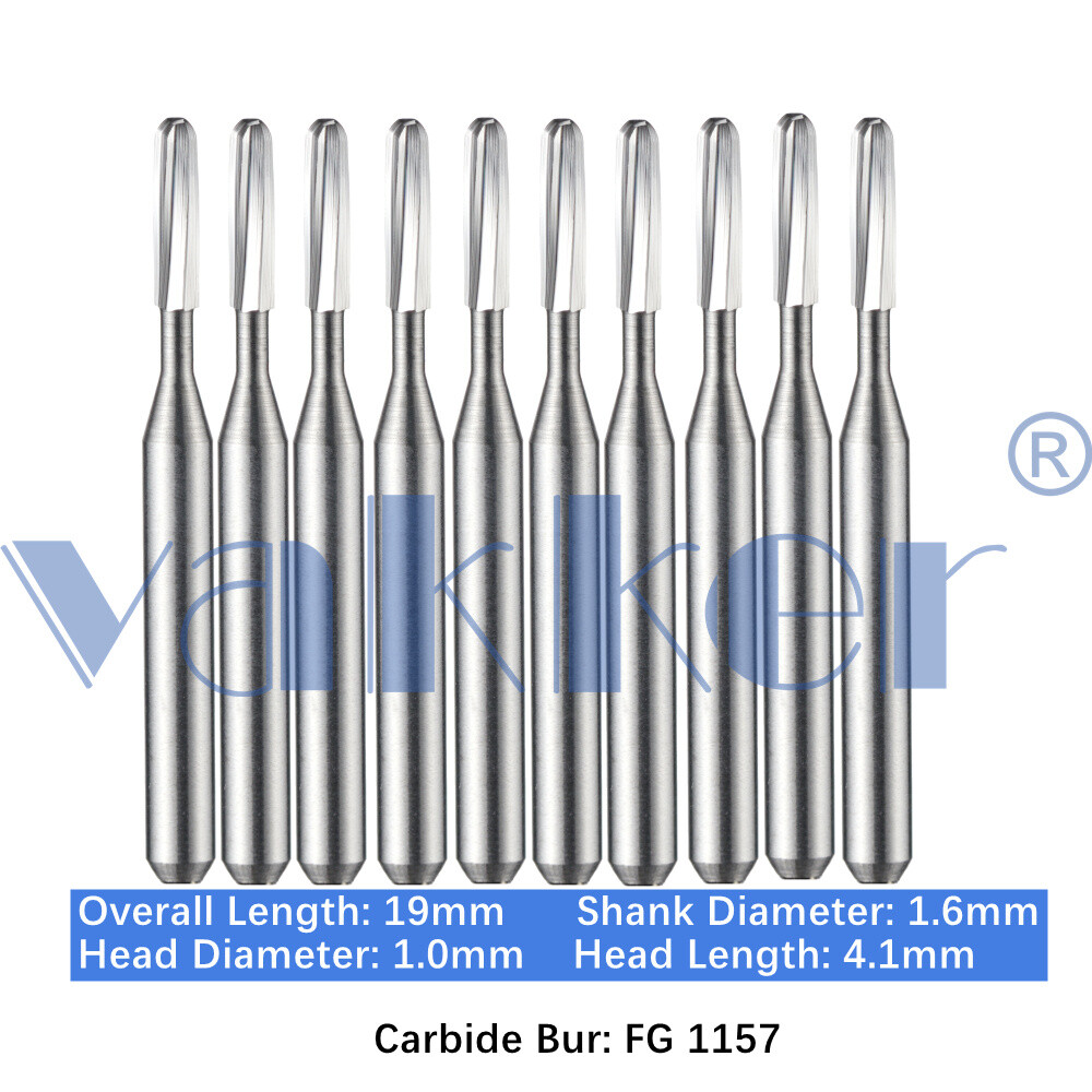Vakker Dental Carbide Burs FG 1157 Friction Grip 10/pk