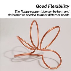 Quickun Copper Tube 1/8″ ID × 5/32″ OD (3-4mm) 5/32 OD, 9.84FT(3Meters)