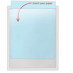 StoreSMART 8.5×11 Peel & Stick Letter Pocket Crystal Clear 100-Pack TL10308