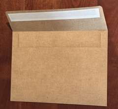 A7 Kraft Invitation Envelopes ~ Brown / 50 Pcs ~ 5×7 = 5.25×7.25 ~ Self Seal