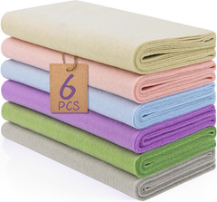 6 Rolls 12″X35″ 1.4Mm Thick Soft Felt Fabric Sheet 6 Assorted Morandi Series Col