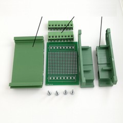 5cm x 7cm Double Side Prototype PCB Universal Test Board with Din Rail Mounted