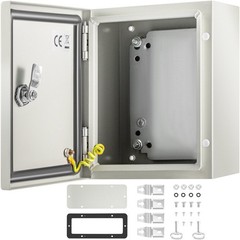 10x8x6” Performance Enclosure IP66 Reliable Seal with Mounting Plate
