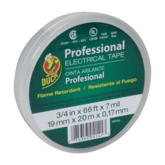 Duck® Brand Professional Electrical Tape Canister Pack – White, .75 in. x 66 ft.
