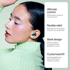 Switch 2 Adjustable Ear Plugs 3 Relief Modes for Ultimate Control | Flexible Noi