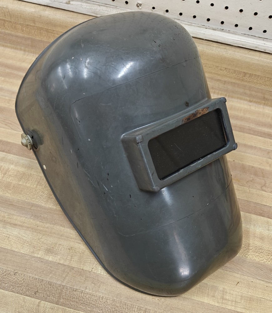 Vintage Fibre Metal Welding Helmet Mask Face Shield Model 910 USA Thermoplastic