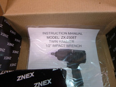 1/2 Inch Drive Pneumatic Impact Wrench, High Torque 900 Ft. Lbs. Twin Hammer