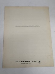 STRIPPIT FLEX-O-DRILL OPERATING INSTRUCTION MANUAL AKRON NEW YORK USA