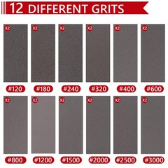 24PCS 3 x 4 Inch Sanding Sponge Set, 120-3000 Grit Soft Foam Hand Sander…