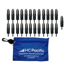 3/32 Extra short clecos 25 pieces with carry bag