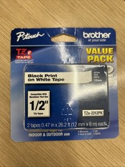 Brother Genuine P-touch TZE2312PK 1/2″ (0.47″) Standard Laminated P-Touch T…
