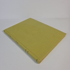 Vintage Federal Supply Service Record Book Set Of 2 Green Cloth Ruled Paper