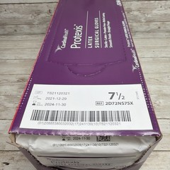 Protexis Latex Surgical Gloves Cardinal Health *Open Front* Size: 7.5 *See Date*