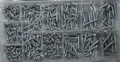 550pc Goliath Industrial Sheet Metal Screw Assortment Kit 13 sizes SMS550