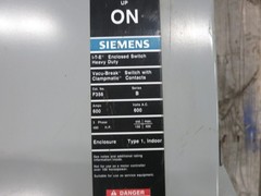 Siemens F356 600A 600V Heavy Duty Fusible Safety Switch Disconnect 600 Amp ITE