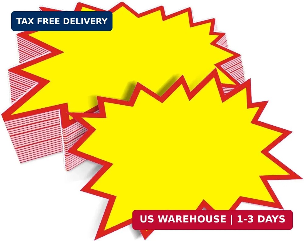 200 PCS Blank Star Shape Retail Sale Signs 4.33 x 3.55 Inch Sale Price Tags for