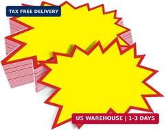 200 PCS Blank Star Shape Retail Sale Signs 4.33 x 3.55 Inch Sale Price Tags for