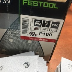 Festool 497393-P100 Grit Box 98x And 497396- P180 Box 93x , Granat 93V Abrasives