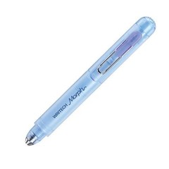 WRITECH Morph Extentable Gel Pen Translucent Blue 0.7mm Black Ink School Office
