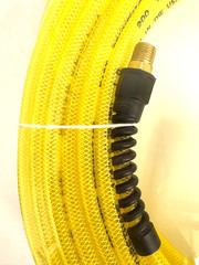 Coilhose Pneumatics PFE41004TY FLEXEEL 1/4 x 100′ Hose 1/4″ MPT Fittings Yellow